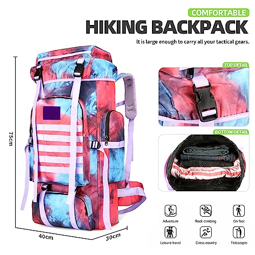 70L Camping Hiking Backpack for Men Women Large Military Tactical Backpack Molle Rucksack Backpack for Outdoor