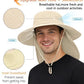 UPF 50+ Wide Brim Sun Hat with Neck Flap