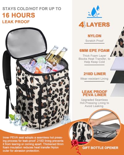Cooler Backpack Insulated Leak Proof for Women Men Soft Cooler Bag