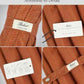 Folding Umbrella Lux Hardwood Handle Herringbone Gold Flame