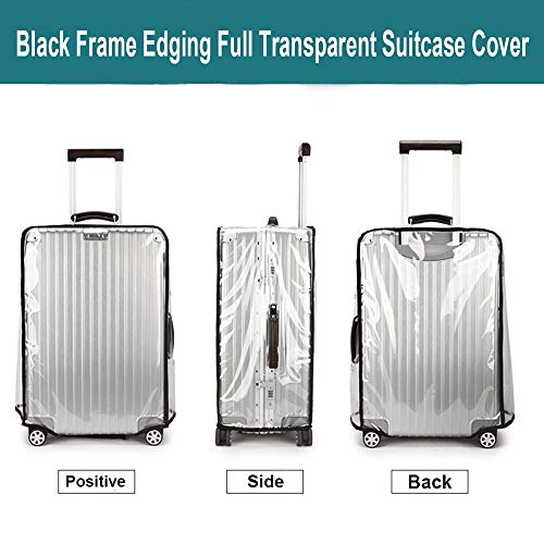 Luggage Cover 20 Inch Clear Suitcase Cover 0.4mm Thick PVC Transparent