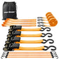 4 Pack 1" x 15 ft Ratchet Tie (12 Count)