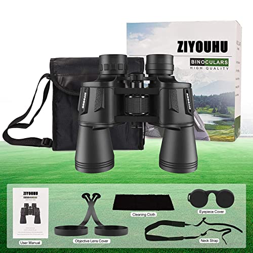 Binoculars for Adults 20x50 High Power Low Light Waterproof HD Compact Binoculars