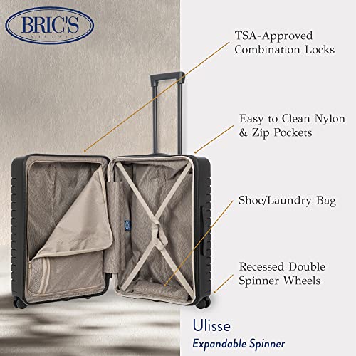 B Y Ulisse Checked Luggage with Spinner Wheels