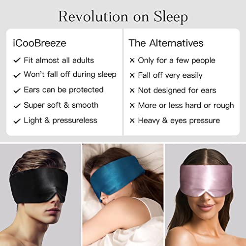 100% Natural Silk Eye Mask for Women Men