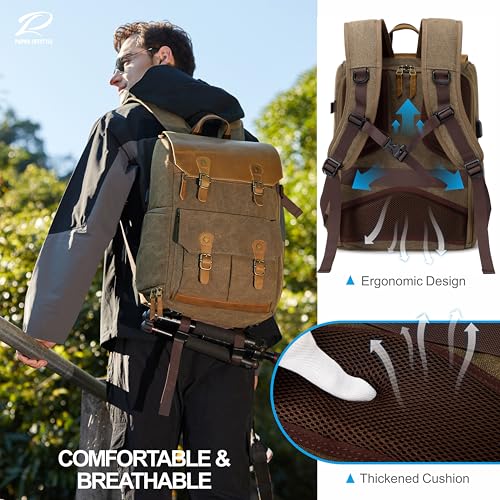 Khaki Professional Camera Backpack