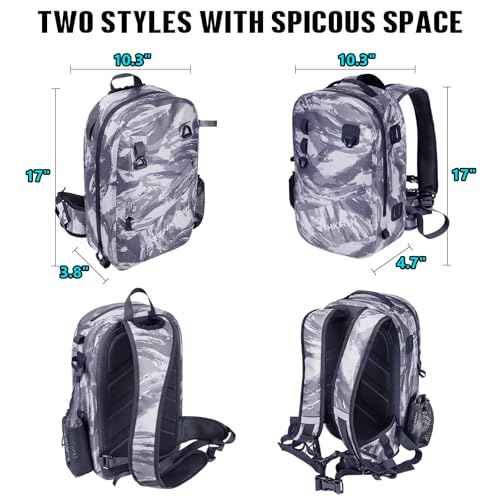 IPX8 Waterproof Fishing Backpack with Rod Holder