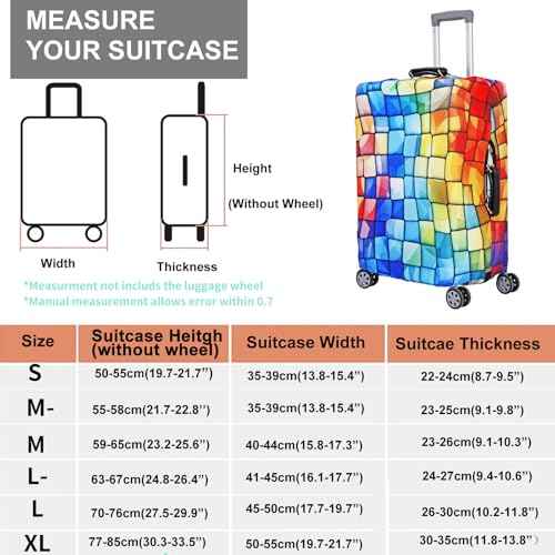 Thicker Travel Luggage Covers with Luggage Tag For Suitcase Tsa Approved