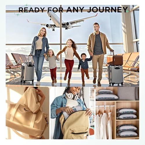 6 Set Compression Packing Cubes for Travel Essentials (6 Count)