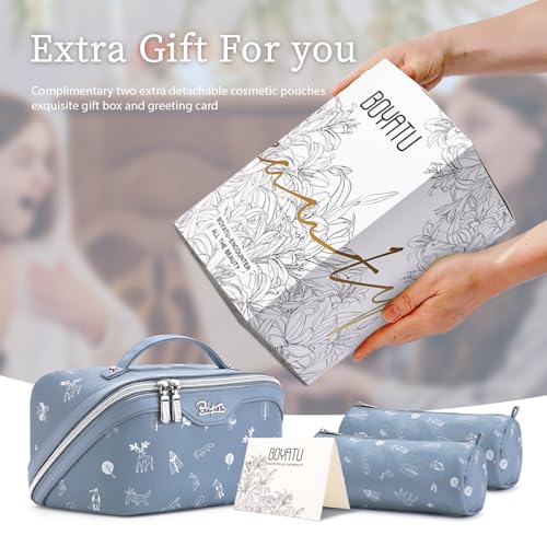 Travel Makeup Bag Cosmetic Bags for Women (3 Count)