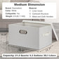 Medium 15" 21 Quart Collapsible Stackable Storage Bins with Lids (5 Count)