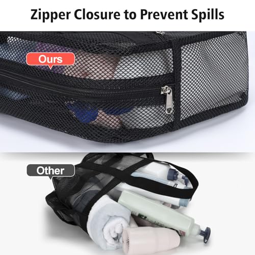 Mesh Shower Caddy Portable with Zipper