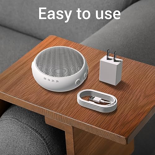 Small Sound Machine Mini White Noise Machine for Baby Kids Adult with 32 Soothing Sounds 32 Volume Levels Sleep Brown Noise Machine for Travel Office Privacy with 4 Timer & Memory