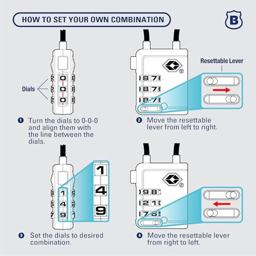 TSA Accepted Indicator Luggage Lock (2 Count)