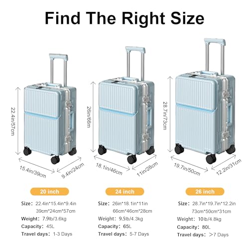 Hard Shell Luggage 20 Inch Travel Luggage