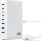 USB C Charger 415W USB C Charger Block, 8-Ports GaN IV Fast Charging Station Hub, Dual PD 100W Laptop Charger Adapter,for MacBook Pro/Air/iPad/iPhone16/15/14/Apple Watch/DELL/Samsung for Home Office