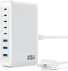 USB C Charger 415W USB C Charger Block, 8-Ports GaN IV Fast Charging Station Hub, Dual PD 100W Laptop Charger Adapter,for MacBook Pro/Air/iPad/iPhone16/15/14/Apple Watch/DELL/Samsung for Home Office
