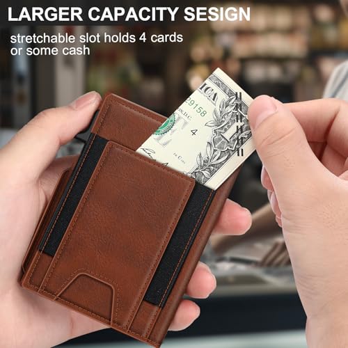 Wallet for Men Wallet with Slim Pop Up Card Holder 9 (13 Count)
