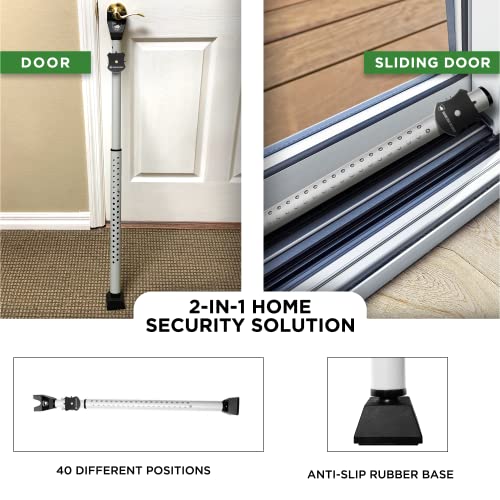 Adjustable Sliding Door Security Bar