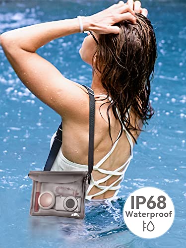 2 Pack Waterproof Fanny Pack Pouch Dry Bag for Phone Passport Purse (2 Count)