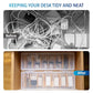 2 Pack Cable Organizer Storage Box with 16 Cable Ties (2 Count)