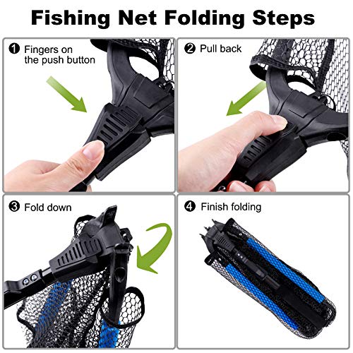 Fishing Net Fish Floating Landing Net with Handle