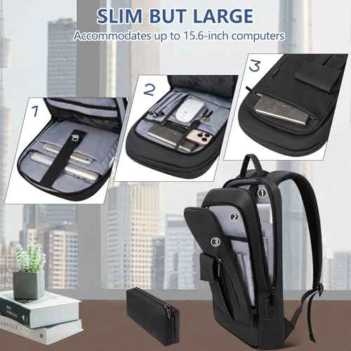 Backpack for Men Slim Business Laptop Commute Backpack