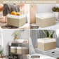 Large 42 Quarts Fabric Storage Bins with Lids [2