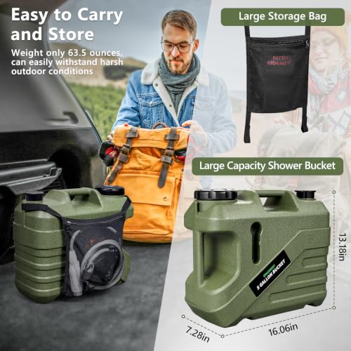 Portable Camping Shower with 5