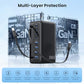 345W USB C Charger 10 in 1 Retractable Wall Charger with 2 Cables
