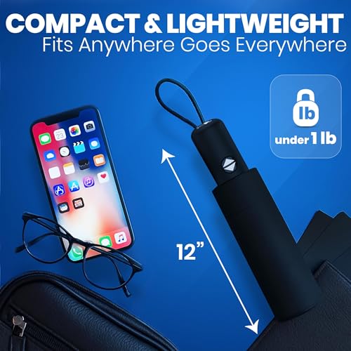 Windproof Compact Umbrellas for Rain (2 Count)