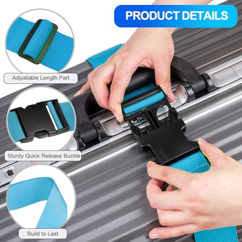 Luggage Straps for Suitcases TSA Approved (4 Count)