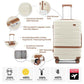 Luggage Sets with TSA Lock Hardside PC+ABS Carry On expandable Suitcase with Spinner Wheels Lightweight Rolling Travel Luggage Sets with YKK