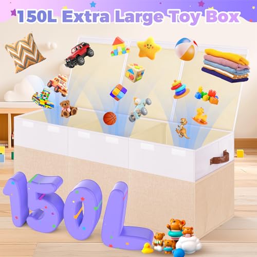 Extra Large Toy Storage Box with Lid
