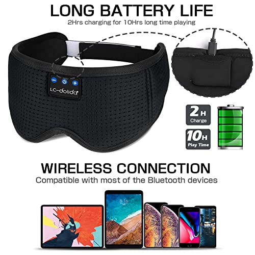 Sleep Headphones Sleep Mask with Bluetooth Headphones