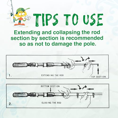 2 Pack Kids Fishing Pole