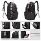 Fishing Tackle Backpack with Rod Holders