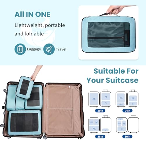 Compression Packing Cubes for Travel (4 Count)