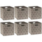11 Inch Foldable Cube Storage Bins with Handles (24 Count)