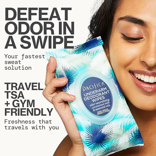 Beauty Coconut Milk & Essential Oils Underarm Deodorant Wipes (120 Count)