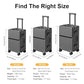 Carry on suitcase Zipperless Luggage