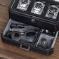 6 Slot Leather Watch Box with Valet Drawer