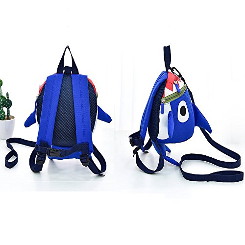 Safety Kids Leash Backpack with Harness Leash Shark for Toddlers Boys Girls