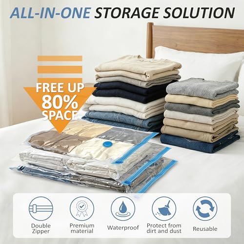 Vacuum Storage Bags with Hand Pump
