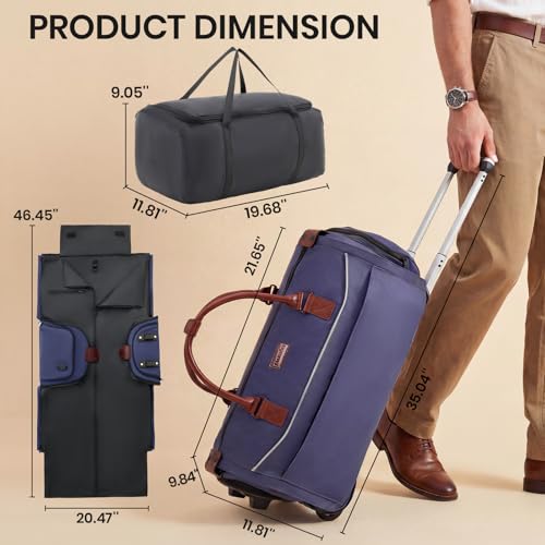 Carry On Rolling Garment Bag with Wheels