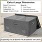75 Quarts Extra Large Decorative Storage Bins with Lids