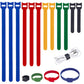 200PCS Reusable Cable Ties Wire Ties Cord Organizer Cable Organizer Adjustable Cable Management 4+6+8+10 inch 5 Colors (200 Count)
