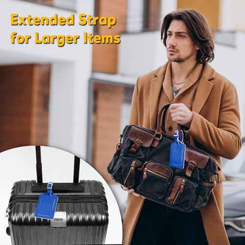 8 Pack Luggage Tags for Suitcases Airplane Travel Essentials (8 Count)