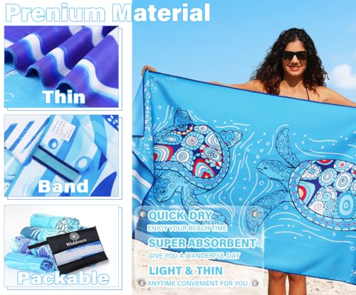 Microfiber Beach Towel (4 Count)