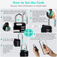 CL21RQ 2.6 Inch Long Shackle Combination Lock